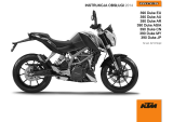 KTM 390 Duke 2014 Instrukcja obsługi