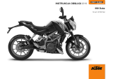 KTM 390 Duke 2016 Instrukcja obsługi