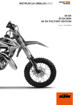 KTM 50 SX Factory Edition 2022 Instrukcja obsługi