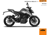 KTM 250 Duke 2018 Instrukcja obsługi