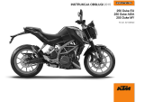 KTM 250 Duke 2015 Instrukcja obsługi