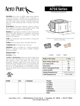 Aero Pure A716R W Dimensions Guide