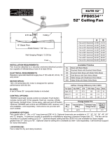 Fanimation FPD8534BS Dimensions Guide