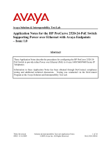 Avaya PROCURVE 2520-24-POE Application notes
