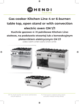Hendi Gas Cooker Kitchen Line 4 or 6-Burner Instrukcja obsługi