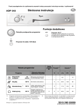 Whirlpool ADP 542 WH Program Chart