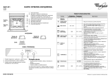 Whirlpool AKZ 421 IX Program Chart