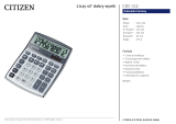 Citizen CDC-112 Karta katalogowa