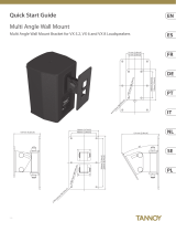 Tannoy VX 8 Loudspeakers Multi Angle Wall Mount Bracket Skrócona instrukcja obsługi