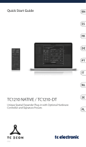 TC Electronic TC1210 NATIVE Professional Skrócona instrukcja obsługi