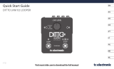 TCElectronic DITTO JAM X2 LOOPER Skrócona instrukcja obsługi