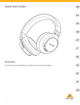 Behringer BH480NC Hi-Fi Bluetooth Headphones Skrócona instrukcja obsługi