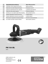 Güde Akku Poliermaschine PM 18-0 BL Instrukcja obsługi