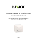 HAVACO HMTP Controller For EC Motor Instrukcja obsługi