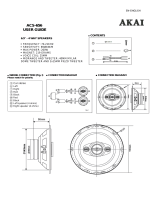 Akai ACS-656 6.5 Inch 4 Way Speaker instrukcja