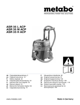 Metabo ASR 35 L ACP All-Purpose Vacuum Cleaner Instrukcja obsługi