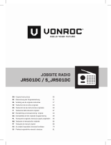 Vonroc JR501DC Jobsite Radio Instrukcja obsługi