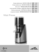 eta 1032 Vital Press Slow Juicer Instrukcja obsługi