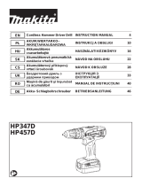 Makita HP347D Cordless Hammer Driver Drill Instrukcja obsługi