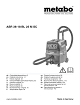 Metabo ASR 36-18 BL 25 M SC Instrukcja obsługi