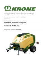 Krone BA VariPack V 165 XC (RP201-11) Instrukcja obsługi