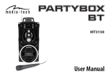 media-tech MT3150 Partybox BT Wireless Speaker Instrukcja obsługi