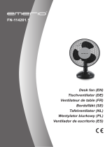 Emerio FN-114201.1 Desk Fan 25 W 23 cm Instrukcja obsługi