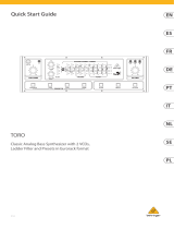 Behringer Toro Skrócona instrukcja obsługi