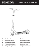 Sencor Scooter K5 BK Instrukcja obsługi