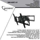 HyperX WM-80RT-01 TV Wall Mount (ROTATE and TILT) 32 Inch 80 Inch Instrukcja obsługi