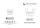 Grandstream GWN7052F  Instrukcja instalacji