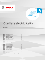 Bosch TWK70B Series Cordless Electric Kettle Instrukcja obsługi