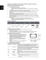 Acer V223HQV Skrócona instrukcja obsługi