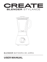 Create STYLANCE 1.75L 1500W American Style Blender Instrukcja obsługi