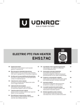 Vonroc EH517AC Electric PTC Fan Heater Instrukcja obsługi