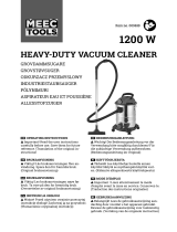 Meec tools 009639 1200 W Heavy-Duty Vacuum Cleaner Instrukcja obsługi