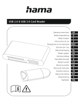 Hama 00124024 USB 2.0 and USB 3.0 Card Reader Instrukcja obsługi