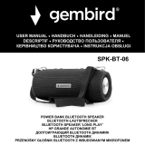 Gembird SPK-BT-06 Power Bank Bluetooth Speaker Instrukcja obsługi