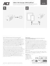 ACT AC2130 33W GaNFast USB C PD Charger Instrukcja instalacji