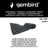 Gembird KB-109F Series Flexible Keyboard USB OTG Adapter Instrukcja obsługi