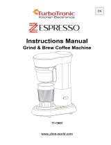 Turbotronic TT-CM25 Grind and Brew Coffee Machine Instrukcja obsługi