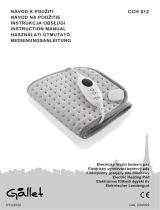 Gallet CCH 012 Electric Heating Pad Instrukcja obsługi