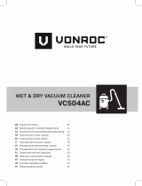 Vonroc VC504AC Wet and Dry Vacuum Cleaner Instrukcja obsługi