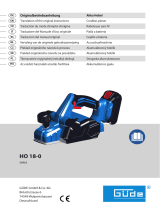 Güde HO 18-0 Cordless Planer Instrukcja obsługi