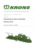 Krone BA XCollect 750-3 (BV301-20) Instrukcja obsługi