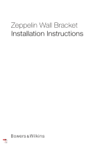 Bowers Wilkins 749ZPWLBKT Zeppelin Wall Bracket Instrukcja obsługi