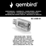 Gembird SC-USB-01 USB Sound Card Instrukcja obsługi