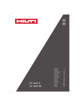 Hilti VC 40H-X Jobsite Vacuum Cleaners Instrukcja obsługi