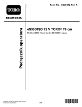 Toro ES3000SD 72v 76cm Instrukcja obsługi