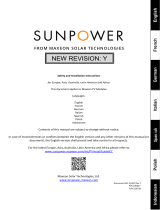 SunPower SPRXyy-xxx Series Maxeon Solar Panel Instrukcja obsługi